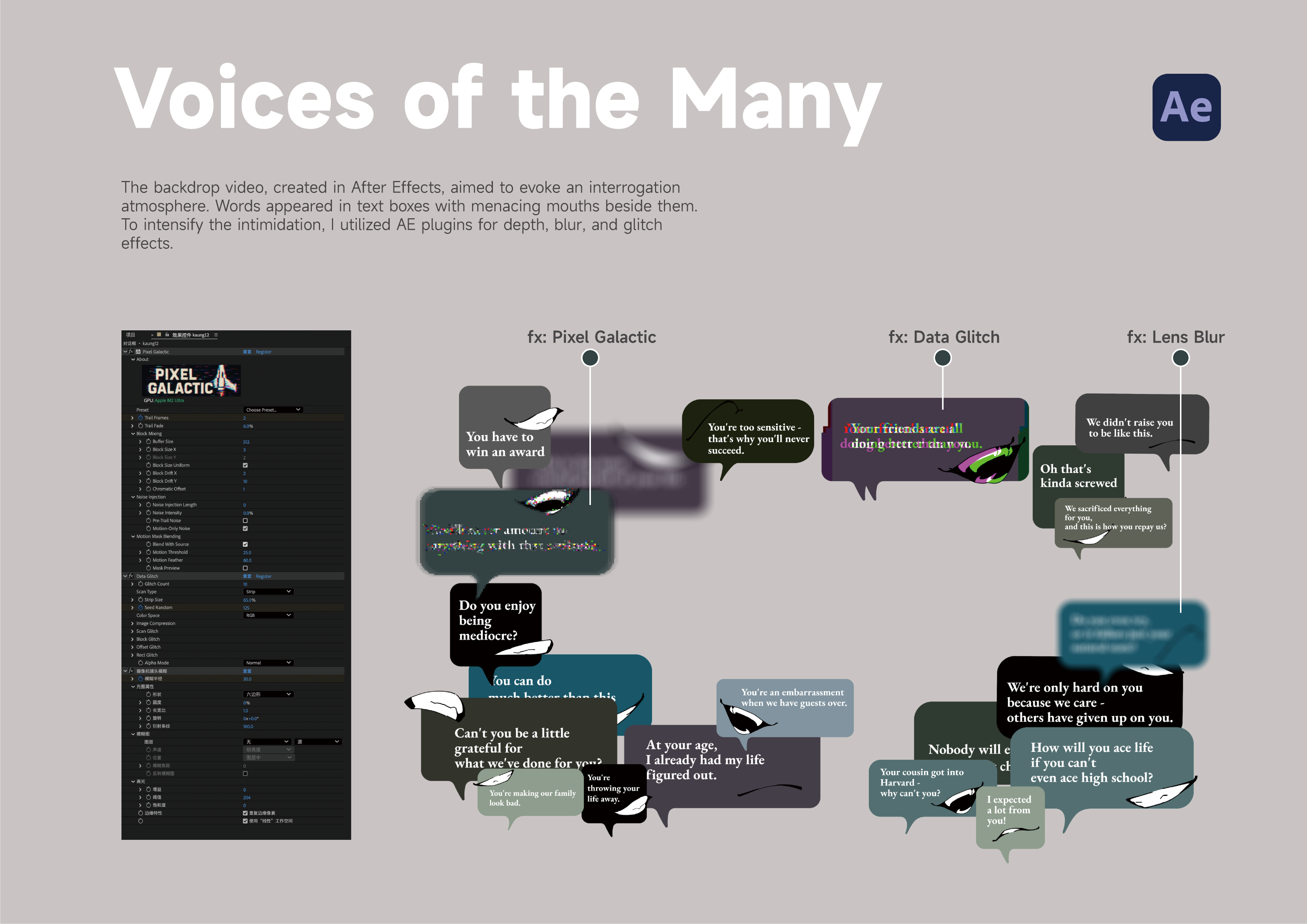 Project1 Voices of the Many